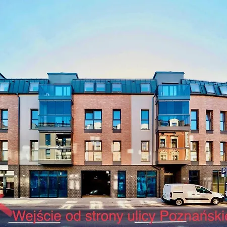Centrum Poznanska - Bialy Lägenhet
